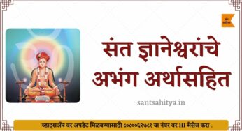 शत अश्वमेध घडले जयाला – संत ज्ञानेश्वर महाराज अभंग ९८९